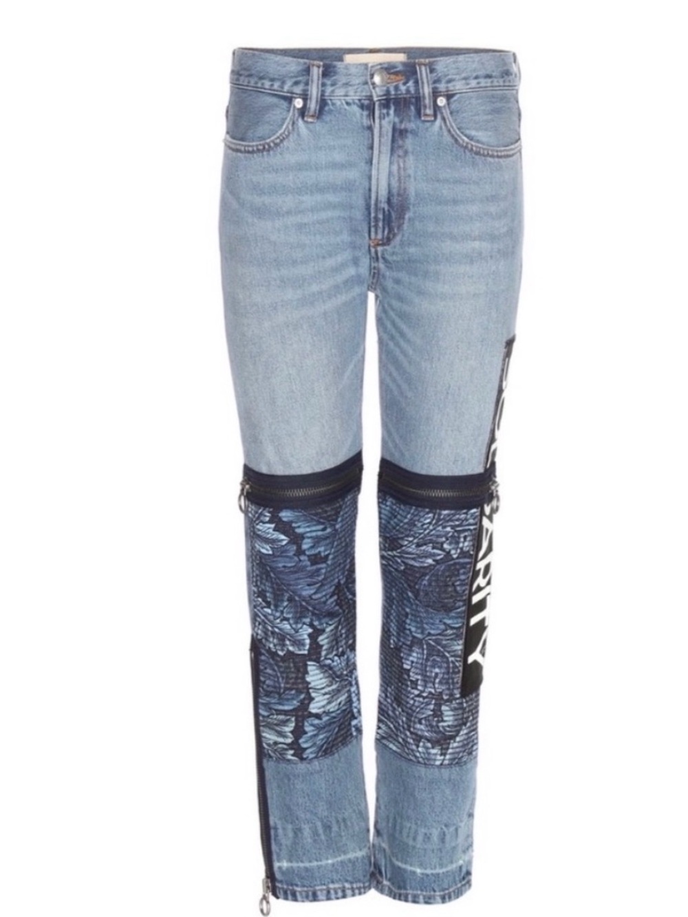 NWT Marc by Marc Jacobs Solarity Patchwork Zip Detail Jeans Size 28